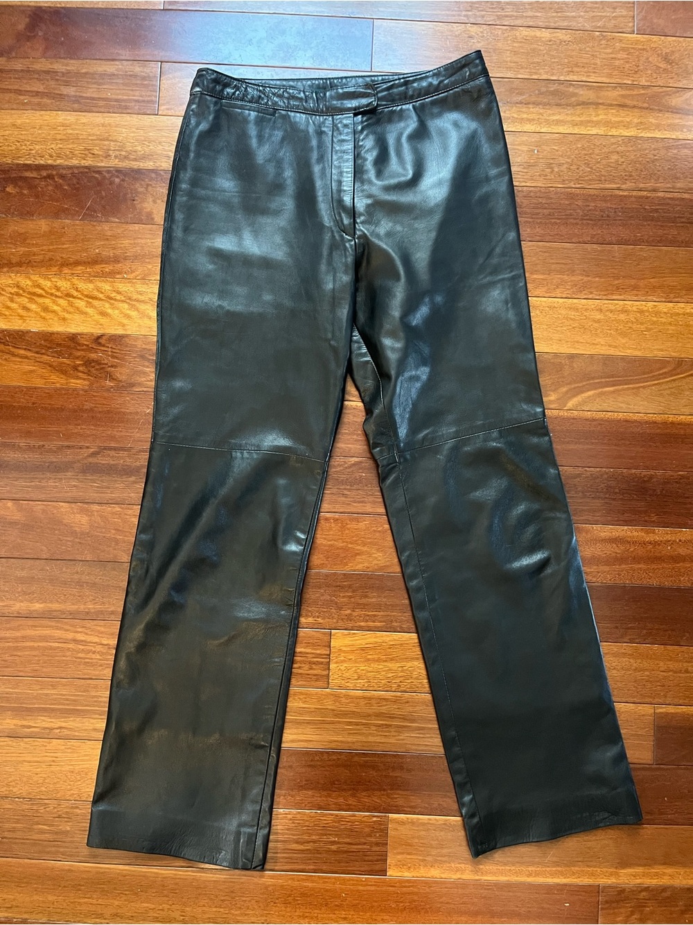 Vintage Black Leather Danier Pants Size 12